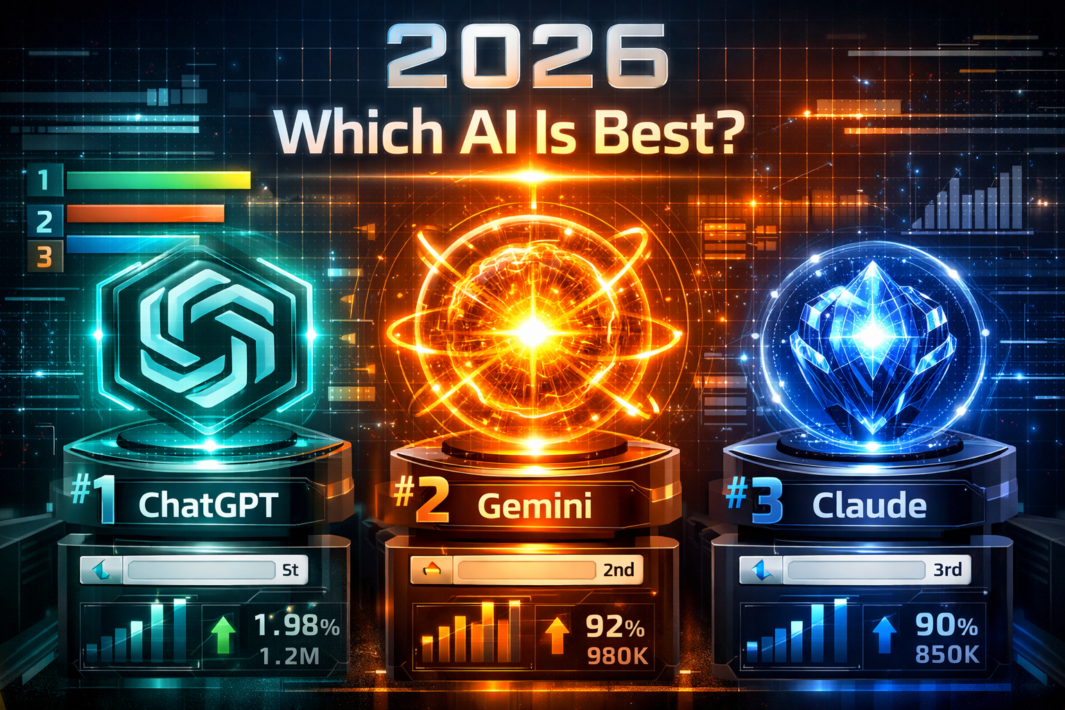 ChatGPT vs Gemini vs Claude: Which AI Is Best in 2026