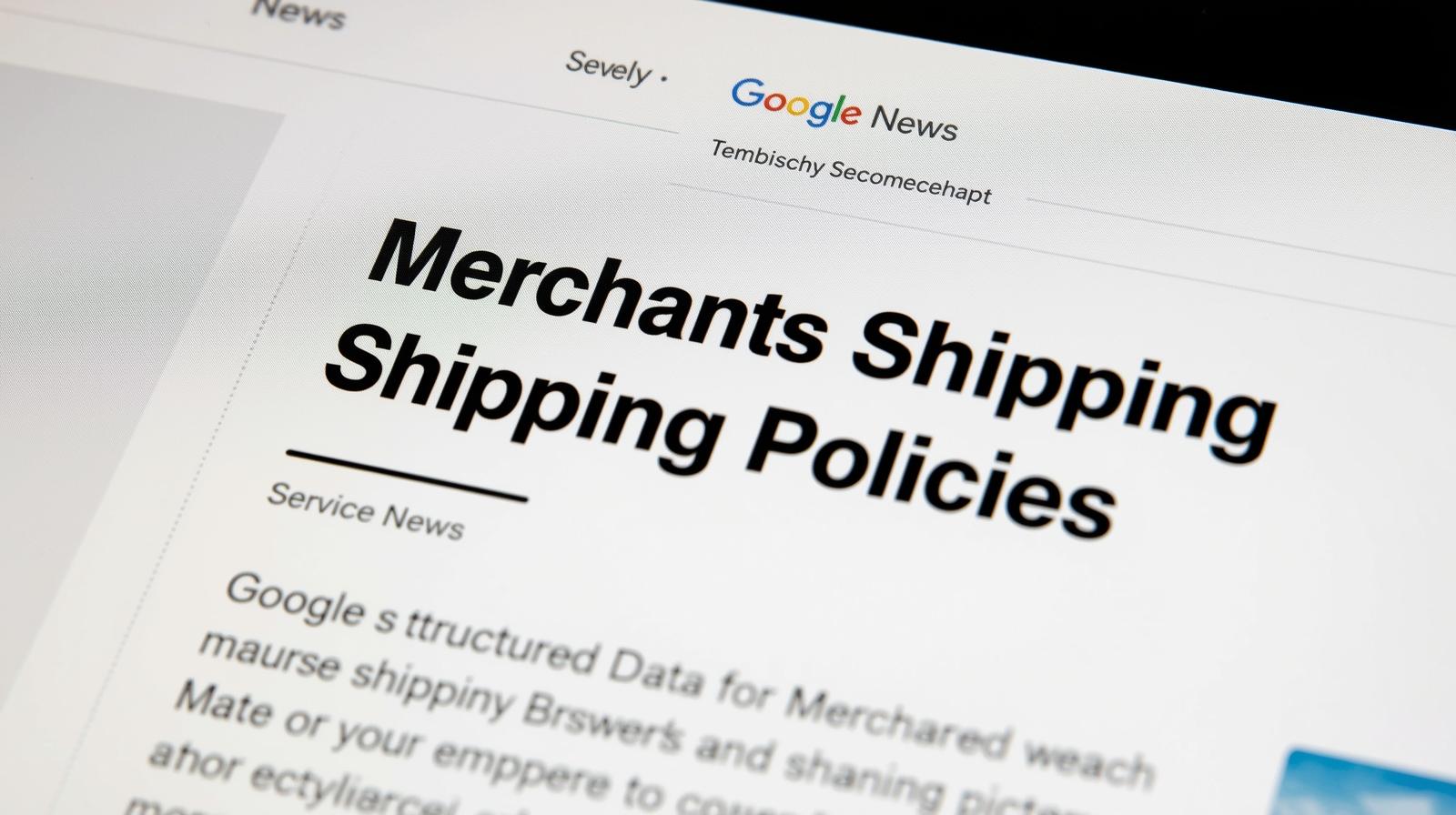 Google Launches New Structured Data for Merchant Shipping Policies: What Ecommerce Sites Must Know